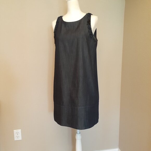 'S Max Mara Denim Shift Dress - Picture 1 of 12